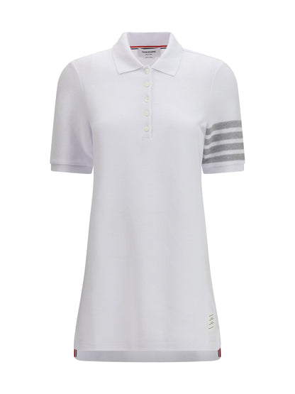 Piqué Polo Dress White