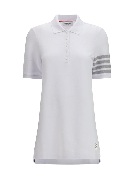 Piqué Polo Dress White