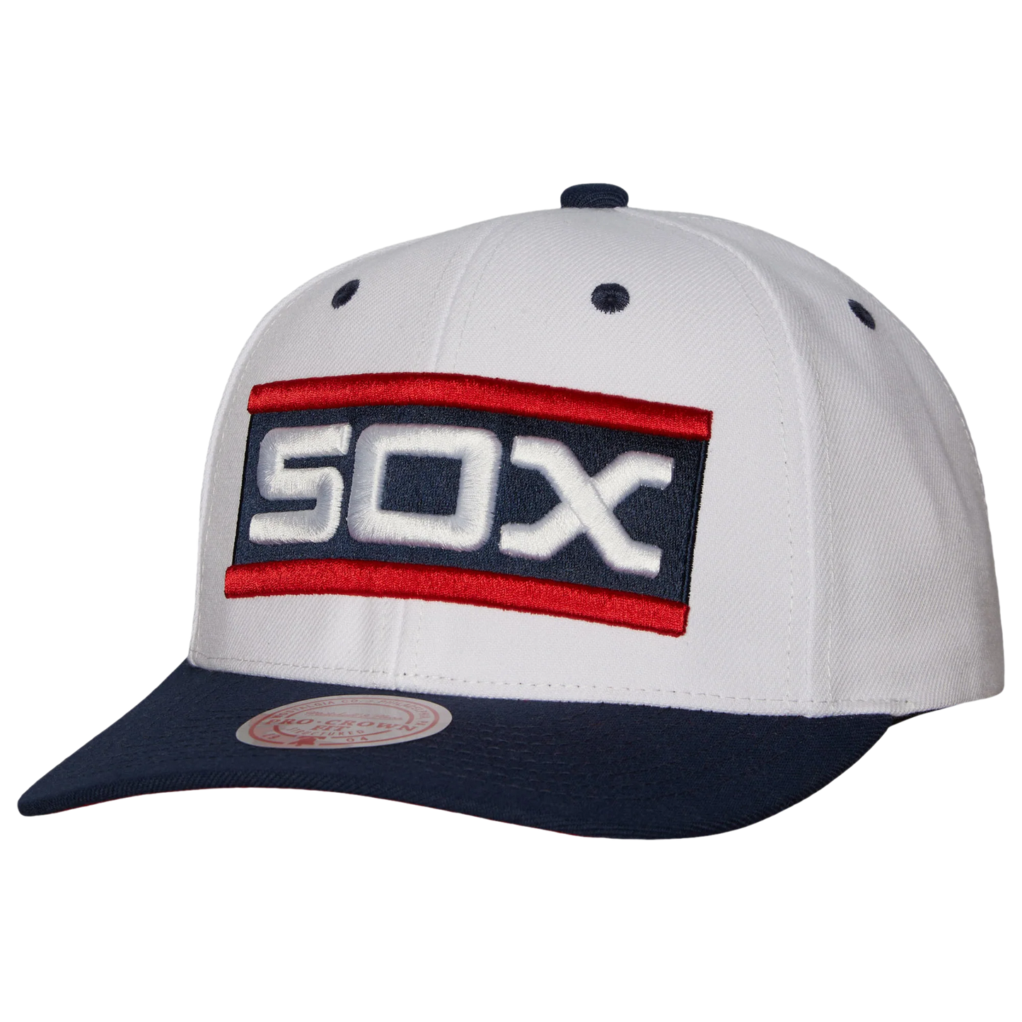 Men's Mitchell & Ness MLB Evergreen Pro Snapback Coop White Sox - White