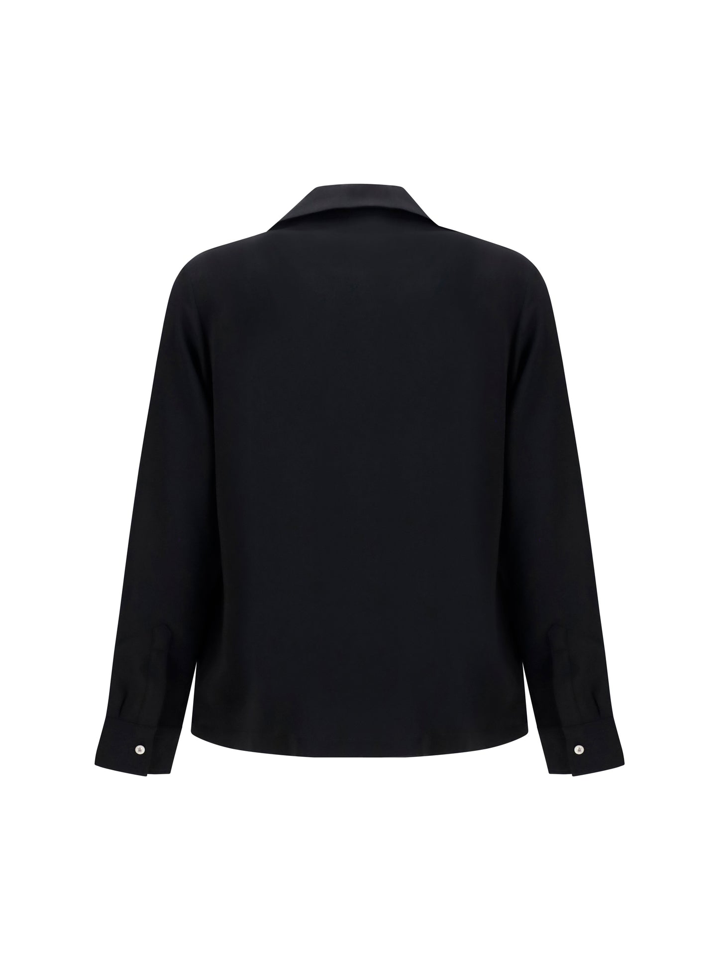 Shirt Rounded Pocket Black