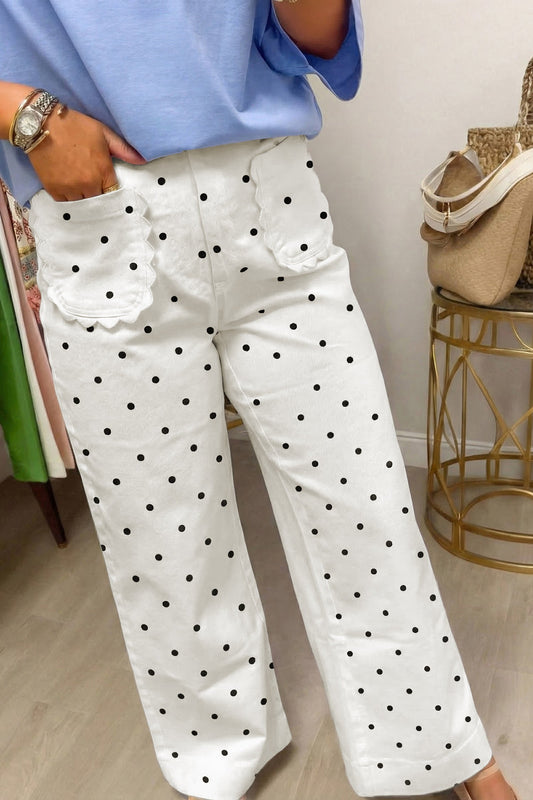 Threaded Pear Whitley Patch Cotton Shift Pants