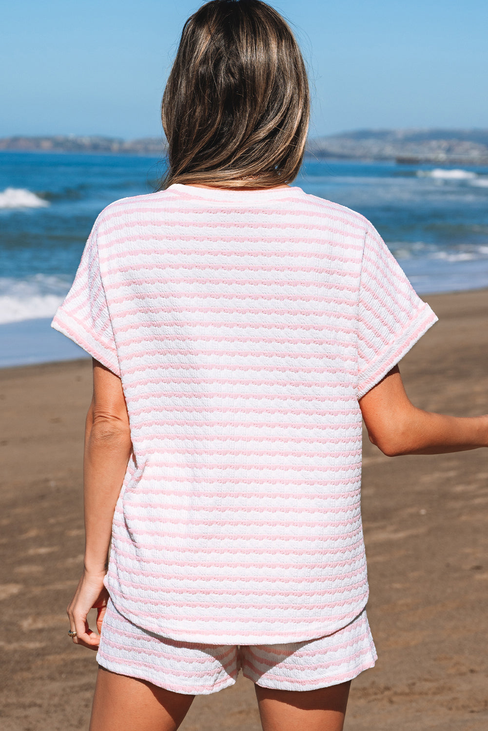 Threaded Pear Milana Stripe Knitted Set