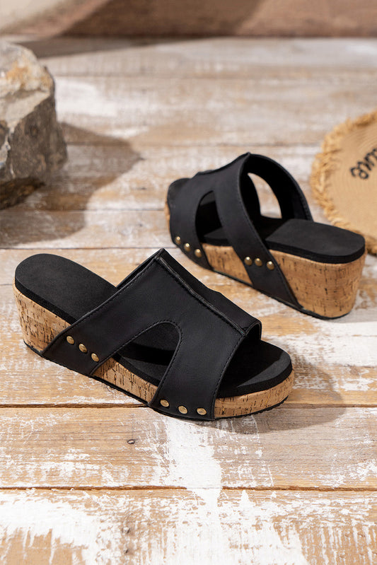 Threaded Pear Lillian On Wedge Slippers