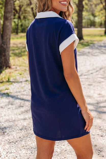 Threaded Pear Mallory Up Collared T Shirt
