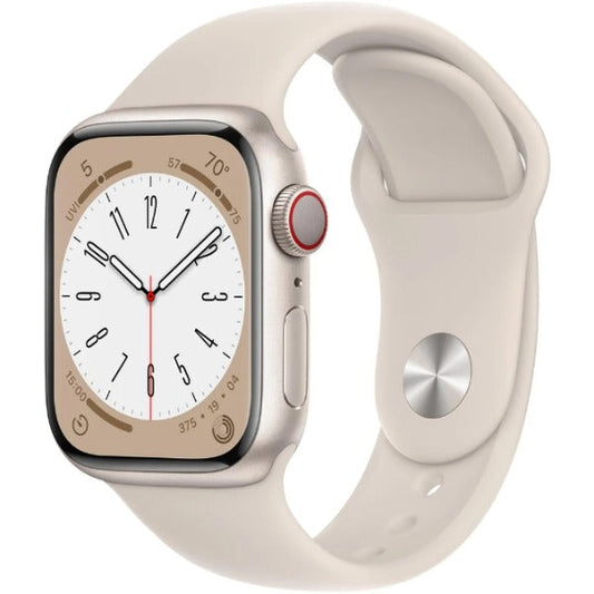 Apple Watch Series 8 45mm Gps Aluminum Starlight + Starlight Sport Band 32gb KH1
