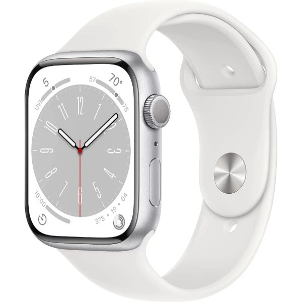 Apple Watch Series 8 41mm Gps Aluminum Silver + White Band 32gb HG2