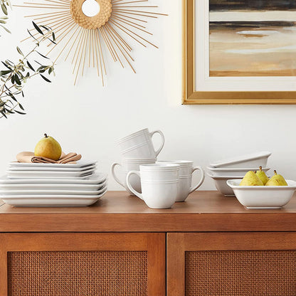 Jay Companies Madelyn Square 16-Piece Dinner Set