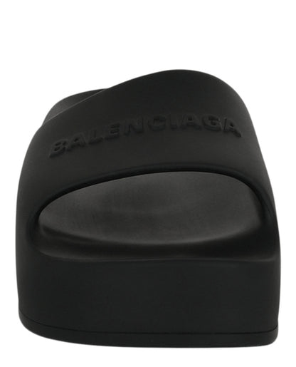 Balenciaga Chunky Logo Slide Sandals