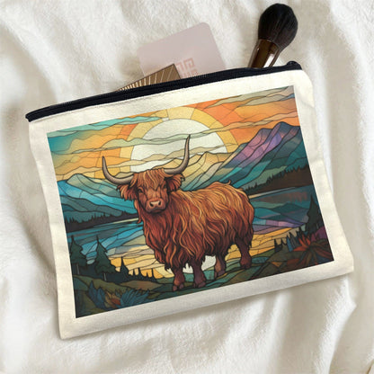 Baha Ranch Stained Glass Highland Cosmetic Bag Pack of 5 Made in America
