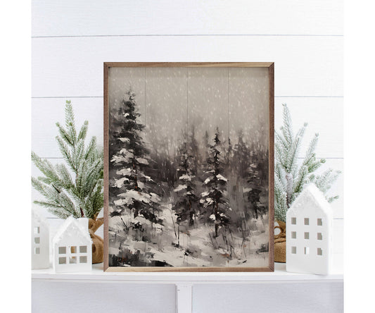 Kendrick Home Snowy Pines BW