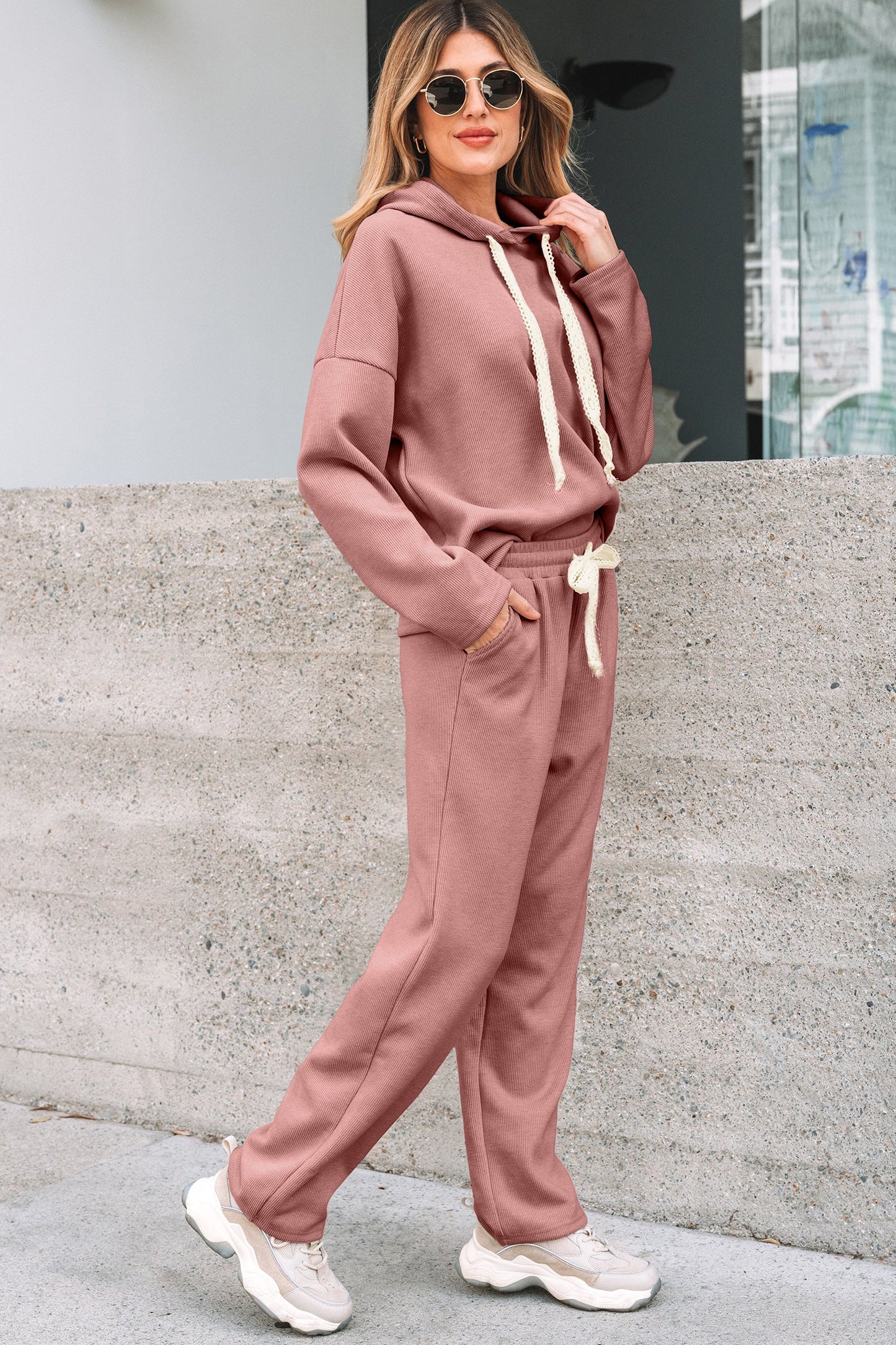 Threaded Pear Cleo and High Waist Pants