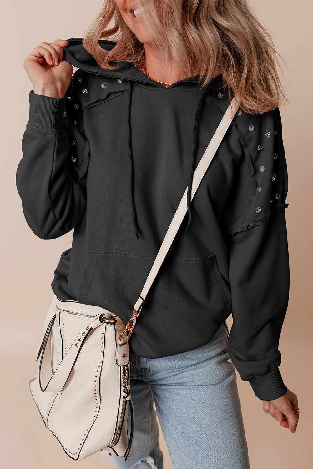 Threaded Pear Sofia Stud Raglan Sleeve Hoodie