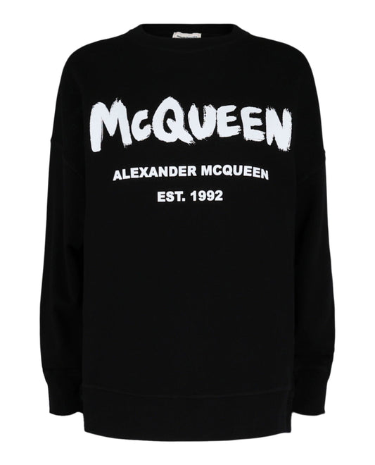 Alexander McQueen Graffiti Logo Sweatshirt