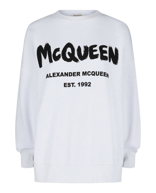 Alexander McQueen Graffiti Logo Sweatshirt