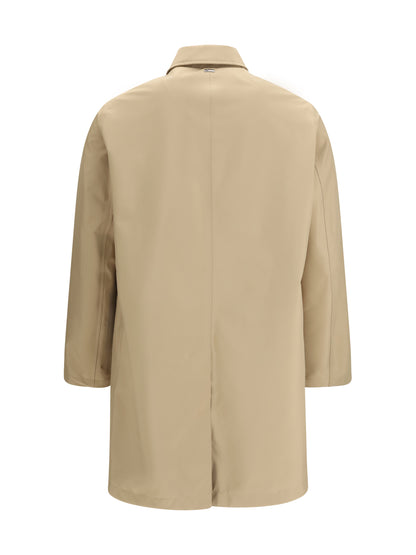 Trench Coat Beige/Blue