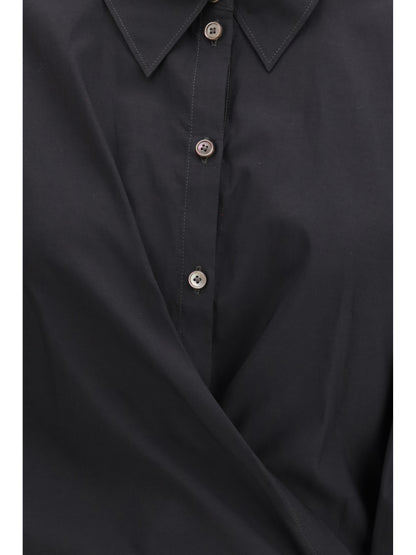 Shirt Cotton Blend Squid Ink