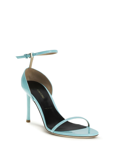 Sandals Vertigo Patent Leather Aqua