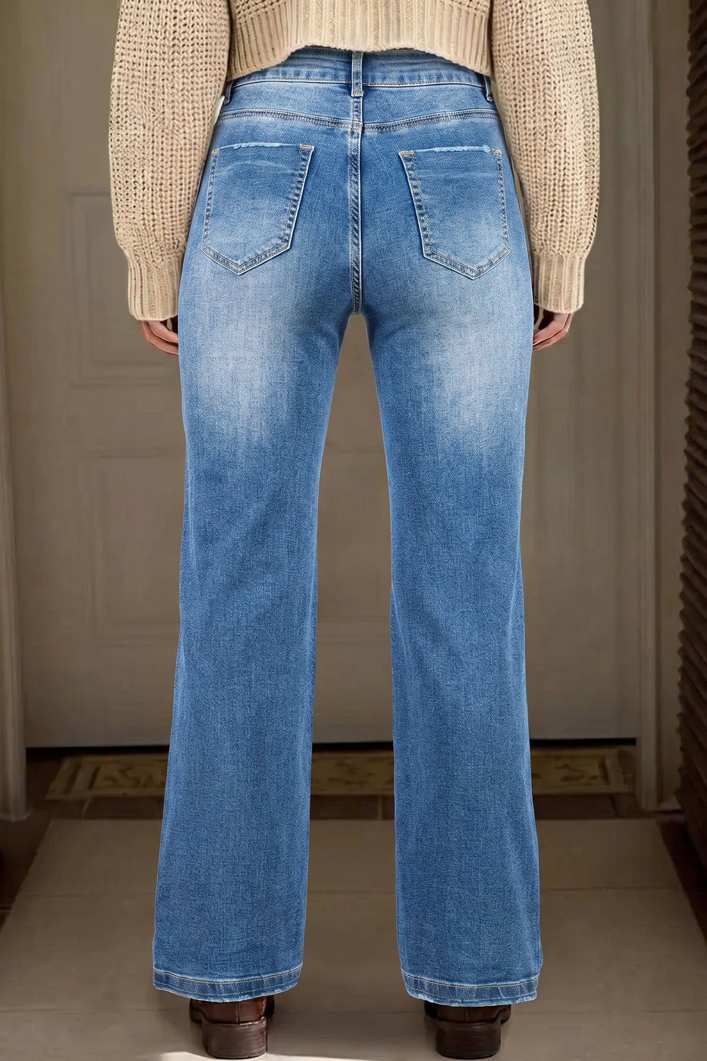 Threaded Pear Raven Full Length Casual Jeans