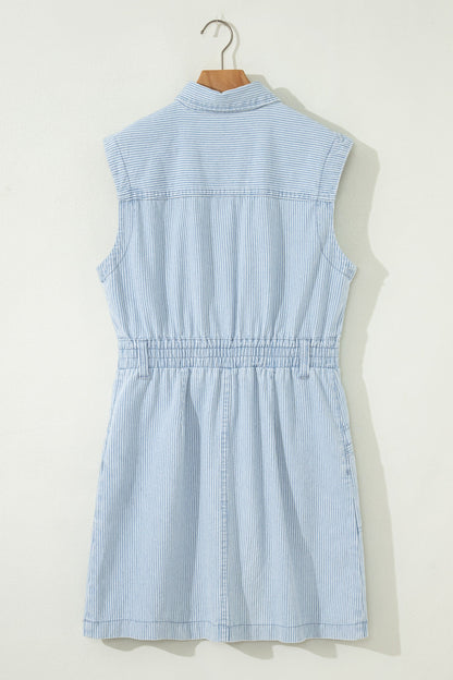 Threaded Pear Anne Front Sleeveless Mini Dress