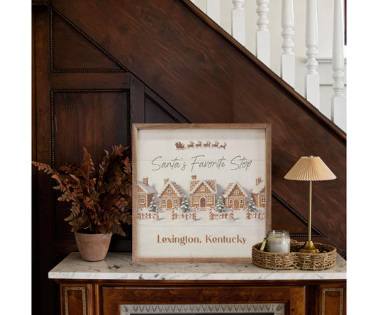 Kendrick Home Santa's Favorite Stop Personalized