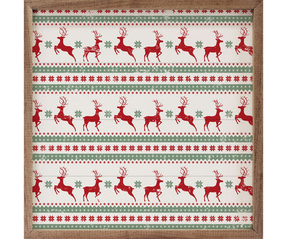 Kendrick Home Pattern Christmas Reindeer