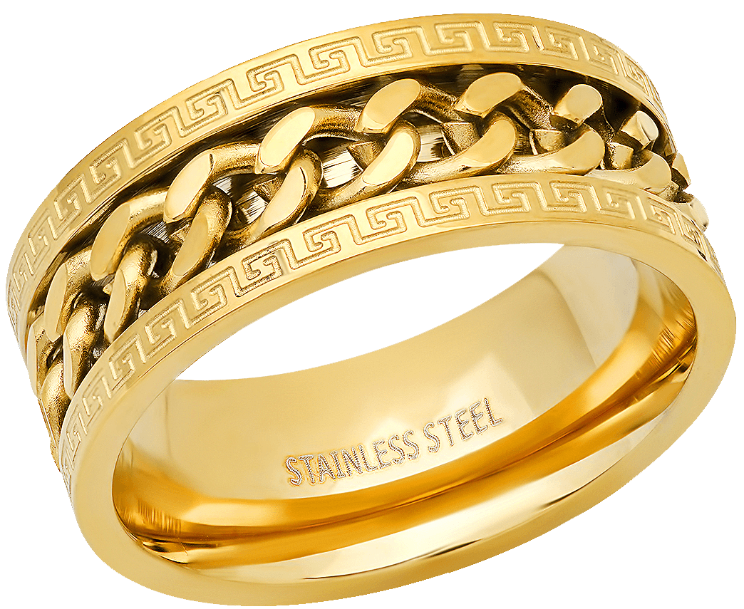 Cuban Link Spinner Ring