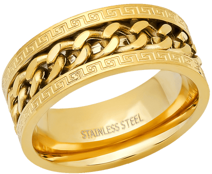 Cuban Link Spinner Ring