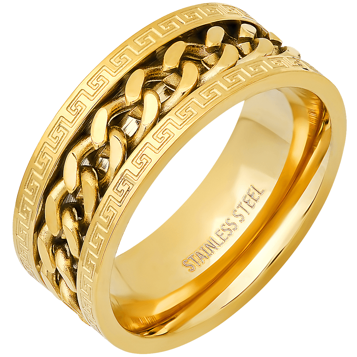 Cuban Link Spinner Ring