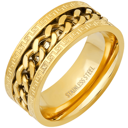 Cuban Link Spinner Ring