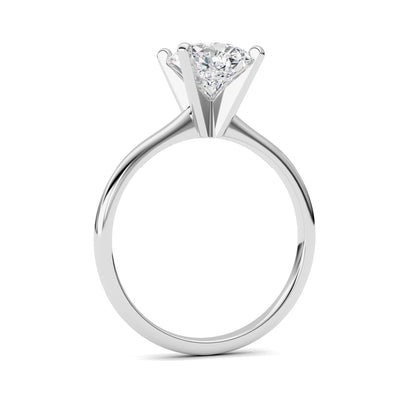 2Cttw Pear Shaped Lab Grown Diamond Classic Solitaire Ring in 14K Gold (F/VS)