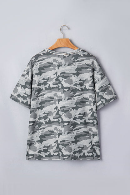 Nala Print Raw Edge Tee
