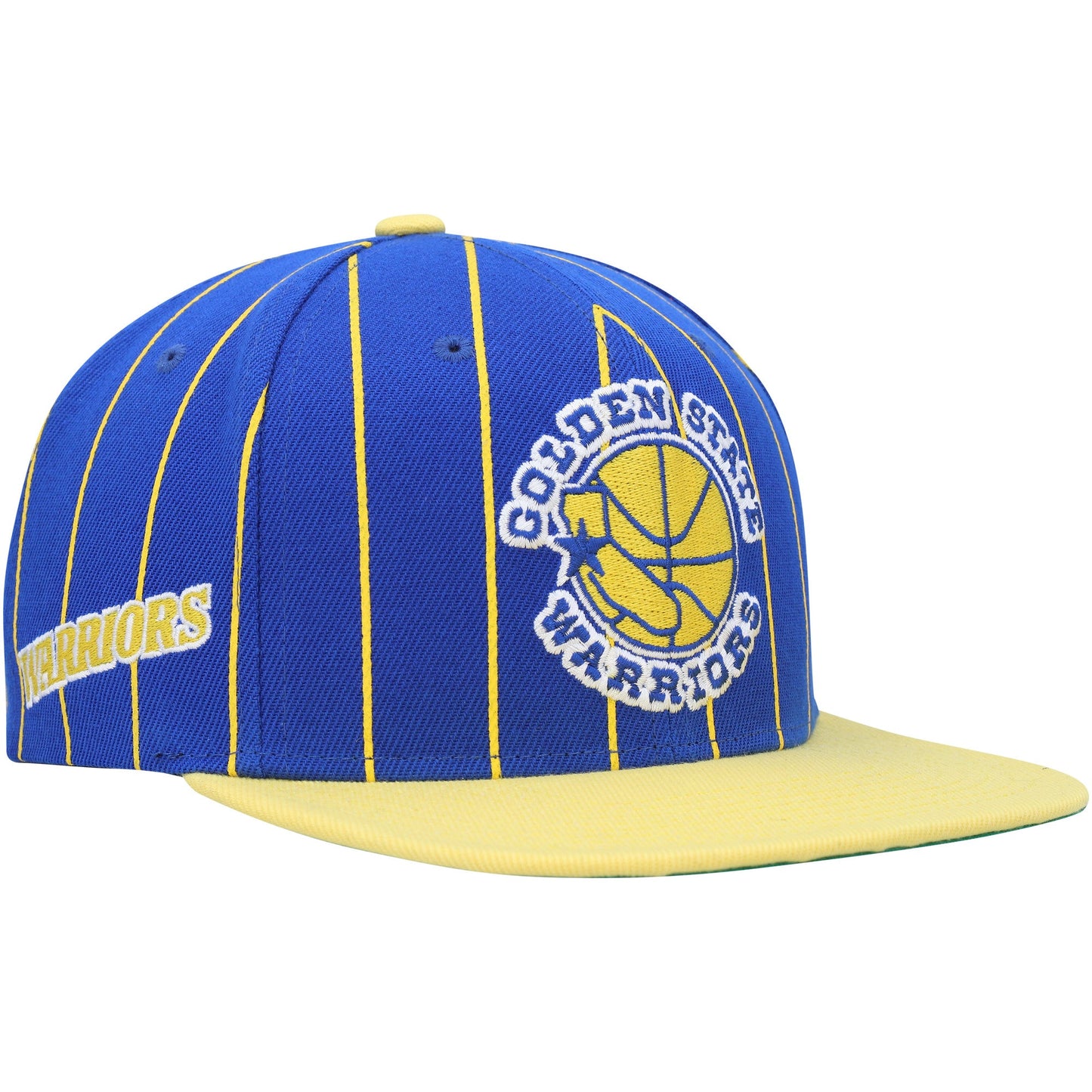 Men's Mitchell & Ness NBA Team Pin Snapback Hwc Warriors - Blue