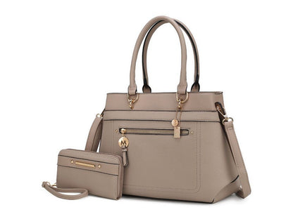 MKF Collection by Mia K. - Gardenia Tote Bag and Wallet Set