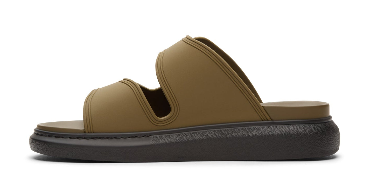 Men's Alexander McQueen Rubber Hybrid Slide Sandal