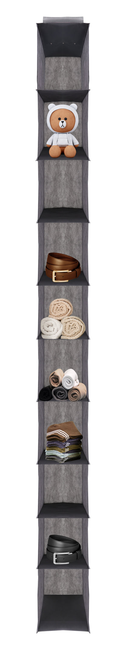 J&V TEXTILES Hanging Closet Organizer, 6-Shelf 10-Shelf Closet Hanging Storage Shelves