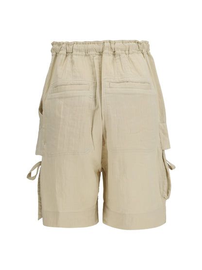 Shorts Viscose Cotton Ecru