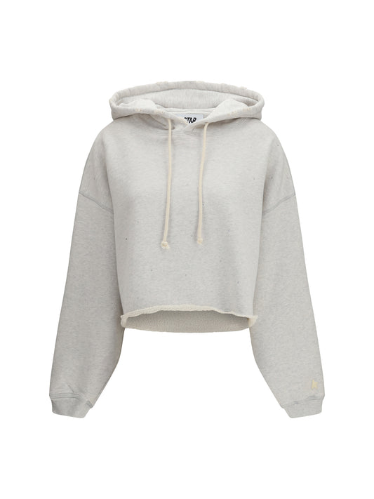 Cropped Hoodie Star Vintage Grey