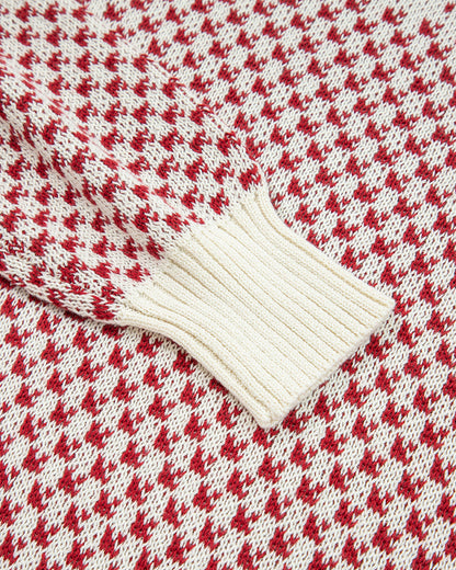 Judith Sleeve Knit Sweater - Red