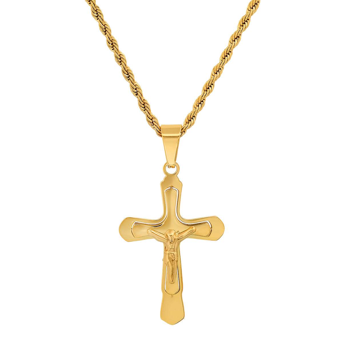 Detailed Crucifix Pendant