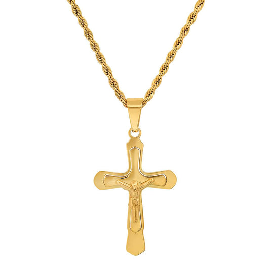 Detailed Crucifix Pendant