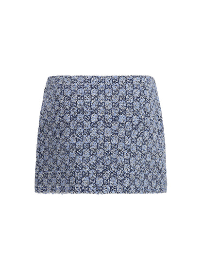 Skirt GG Tweed Blue