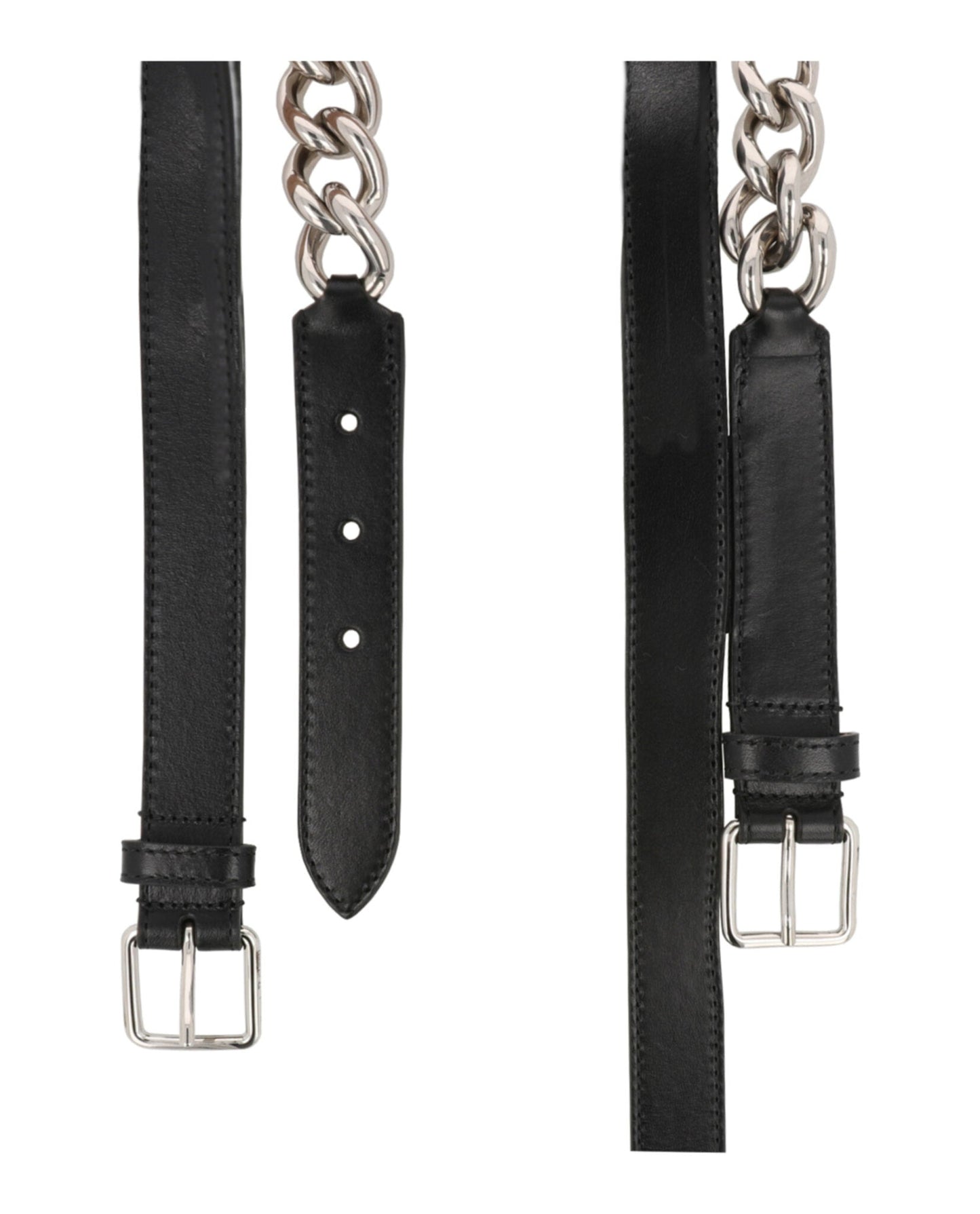 Alexander McQueen Double Belt With Chain