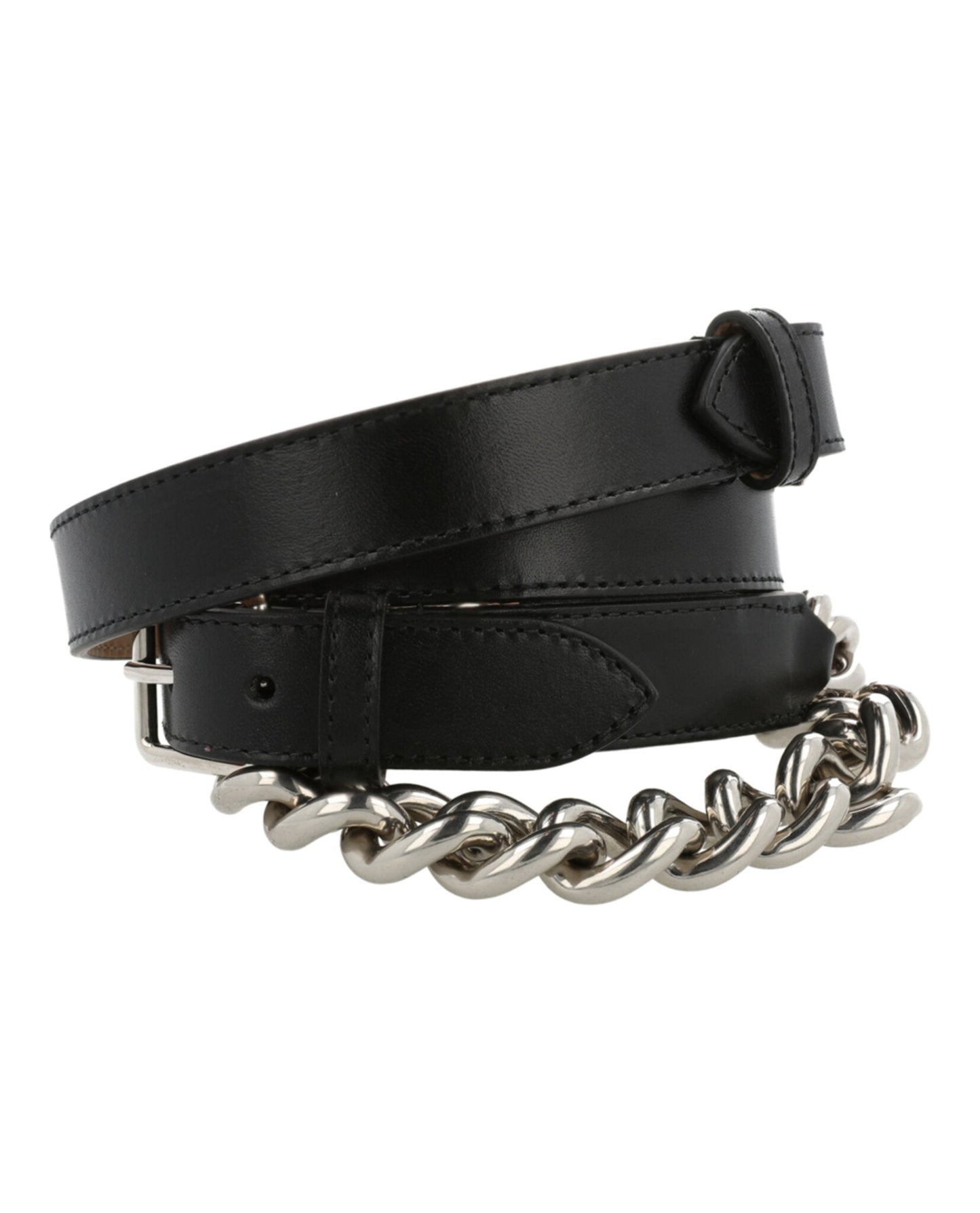 Alexander McQueen Double Belt With Chain
