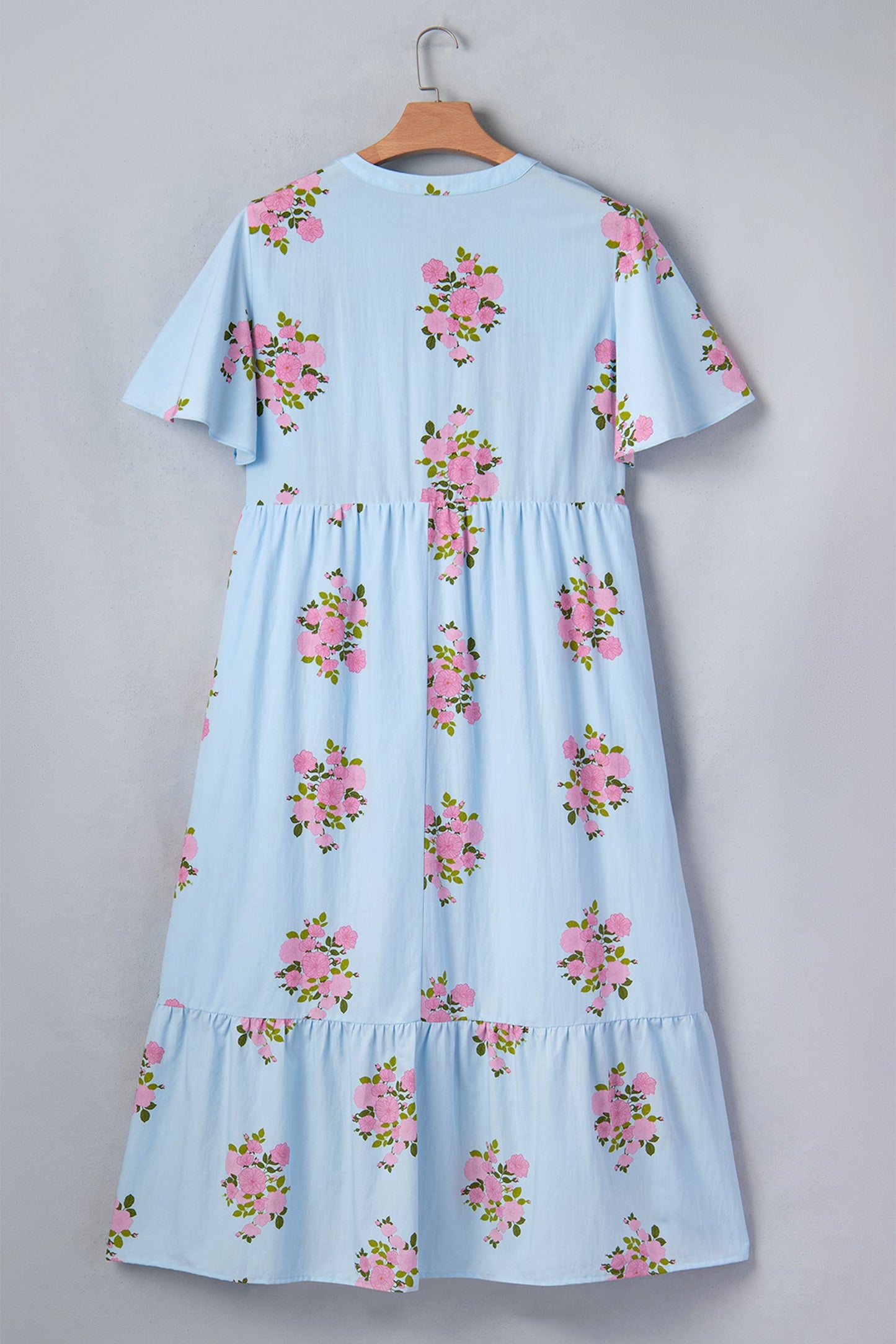Threaded Pear Lucy Print Scalloped Trim Plus Dress