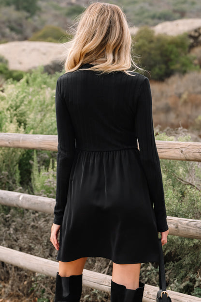 Threaded Pear Beajena Long Sleeve Mini Dress