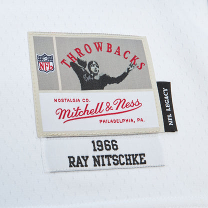 Mitchell & Ness Men's NFL White Jersey Packers 1966 Ray Nitschke Jerseys