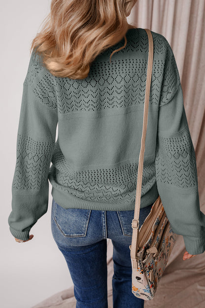 Threaded Pear Avery Detail Drop Shoulder Sweater