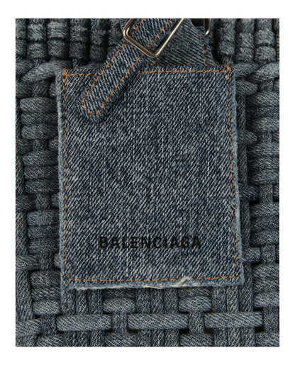 Balenciaga Bistro Xs Basket Top Handle Bag in Denim