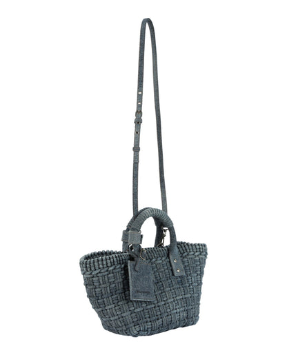 Balenciaga Bistro Xs Basket Top Handle Bag in Denim