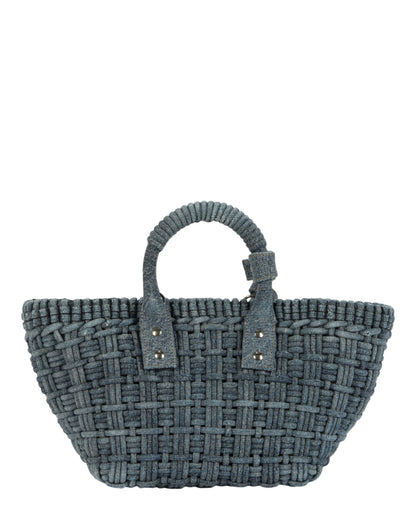 Balenciaga Bistro Xs Basket Top Handle Bag in Denim